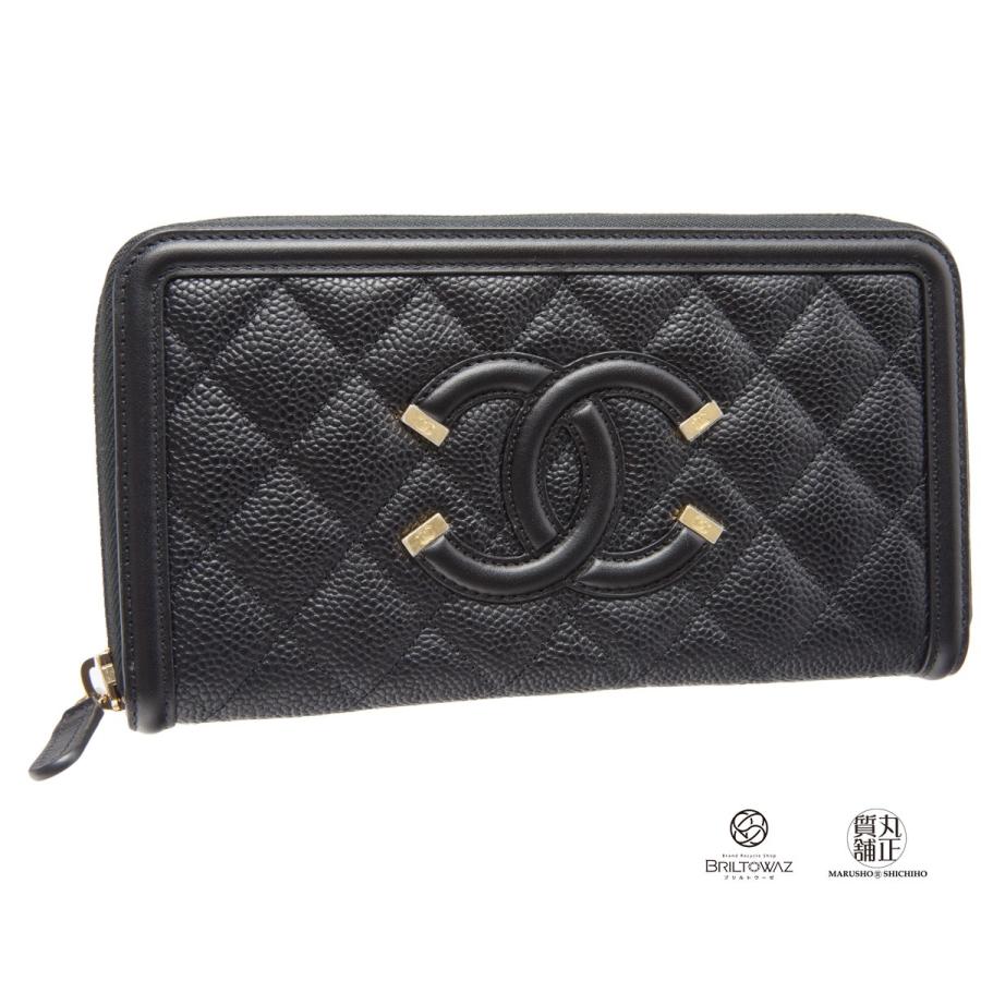 マトラッセ シャネル 長財布 CCフィリグリー ラウンドファスナー 2019