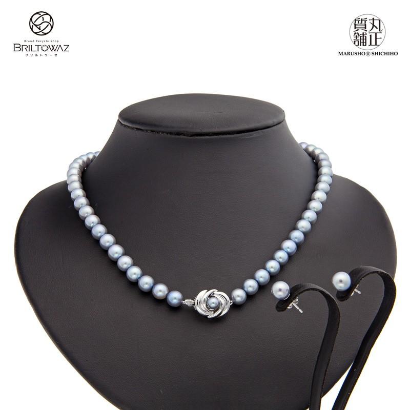 TASAKI（タサキ） 田崎真珠 アコヤパールネックレス K14WGピアス