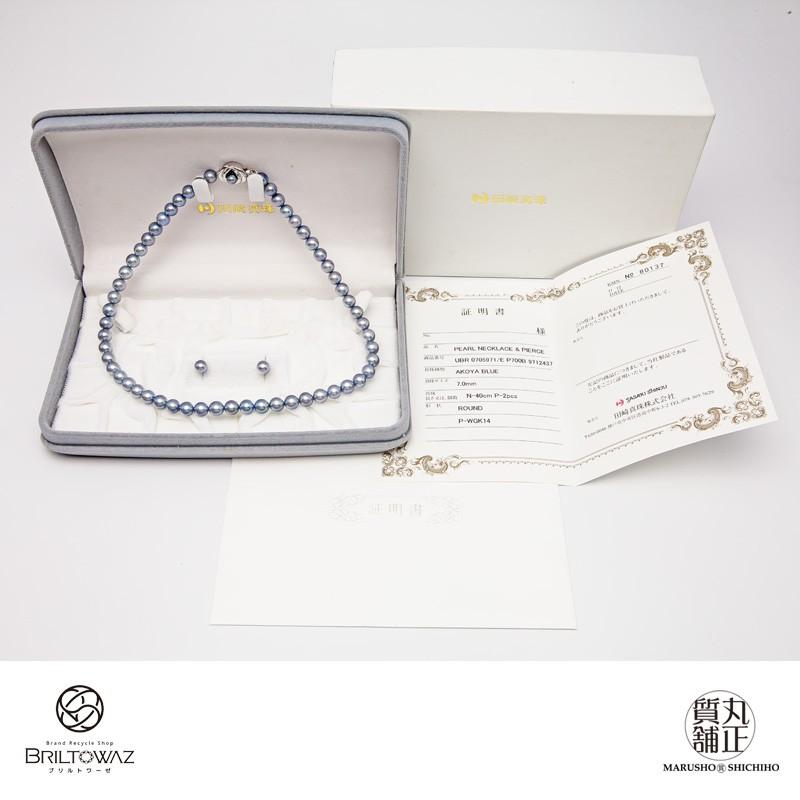 TASAKI（タサキ） 田崎真珠 アコヤパールネックレス K14WGピアス