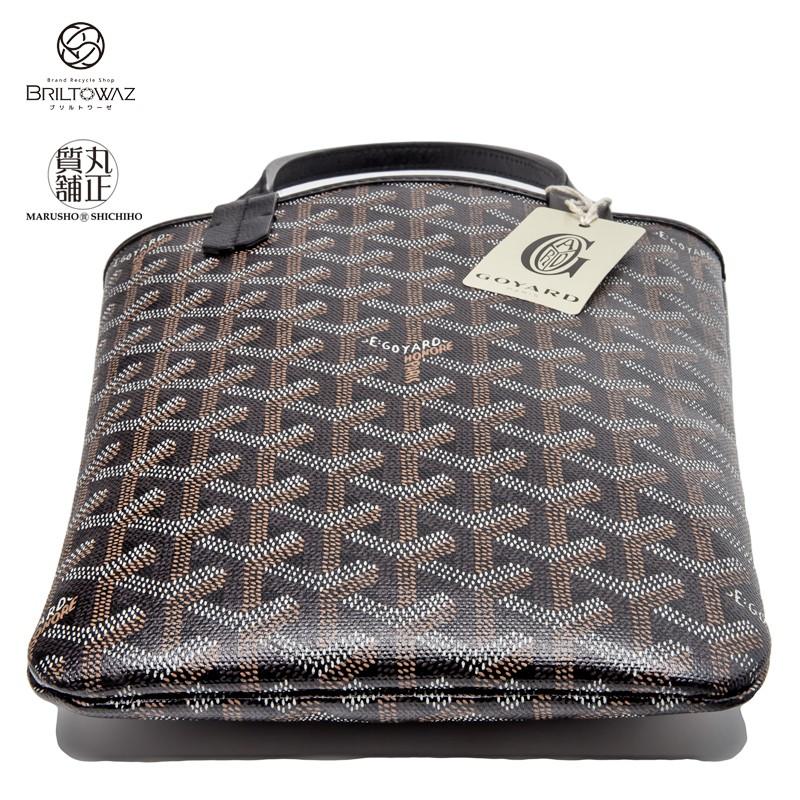 GOYARD ゴヤール ポワティエ ミニトートバッグ 黒 メンズ GOYARD ゴヤール ポワティエ ミニトートバッグ 黒 メンズ