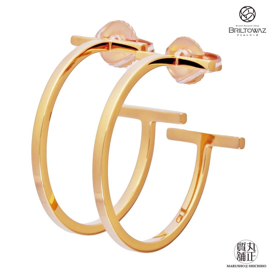 極美品✨ 箱✨ ティファニー ピアス 両耳 Tワイヤー フープ AU750