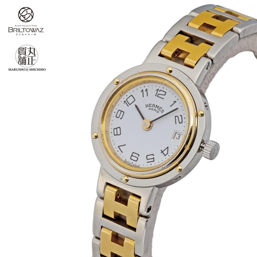 エルメス クリッパー CL4.220 白文字盤 レディース 腕時計 アラビア