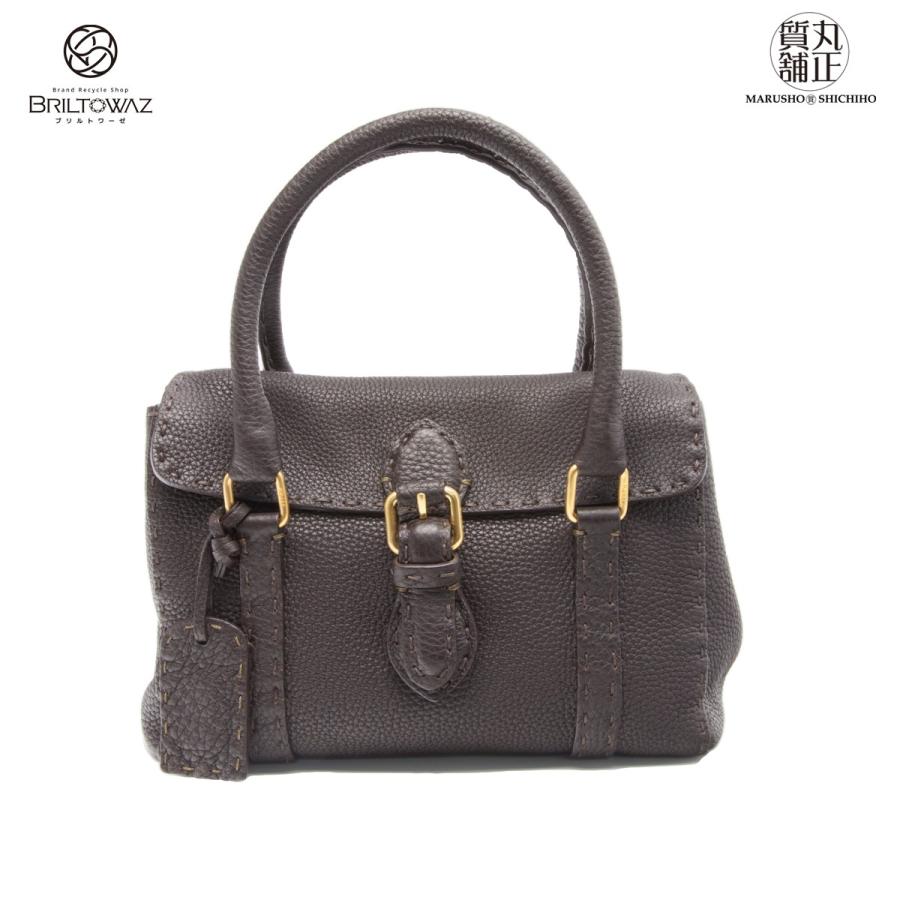 FENDI フェンディ セレリア ミニリンダ ハンドバッグ 8BR486 ダーク  