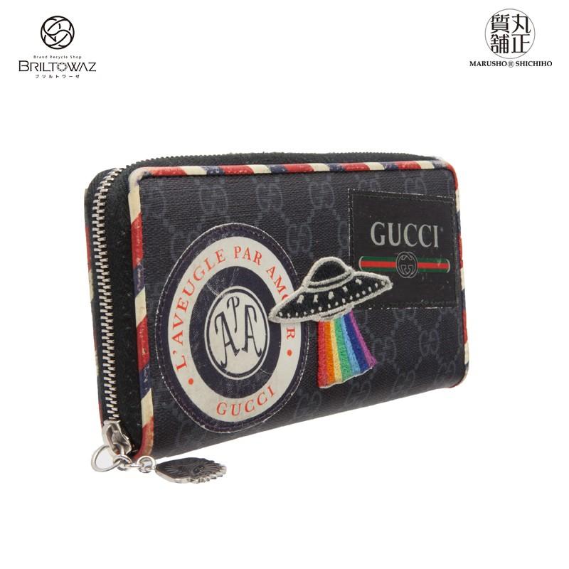 GUCCI グッチ 長財布 ナイトクーリエ GGスプリーム 496342 GUCCI グッチ 長財布 ナイトクーリエ GGスプリーム 496342