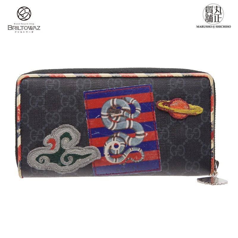 GUCCI グッチ 長財布 ナイトクーリエ GGスプリーム 496342 GUCCI グッチ 長財布 ナイトクーリエ GGスプリーム 496342
