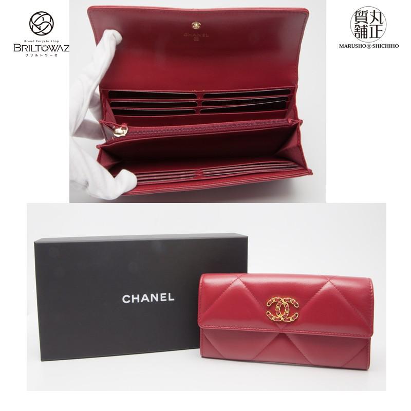 CHANEL シャネル 長財布 19 ロングフラップウォレット 二つ折り CHANEL シャネル 長財布 19 ロングフラップウォレット 二つ折り