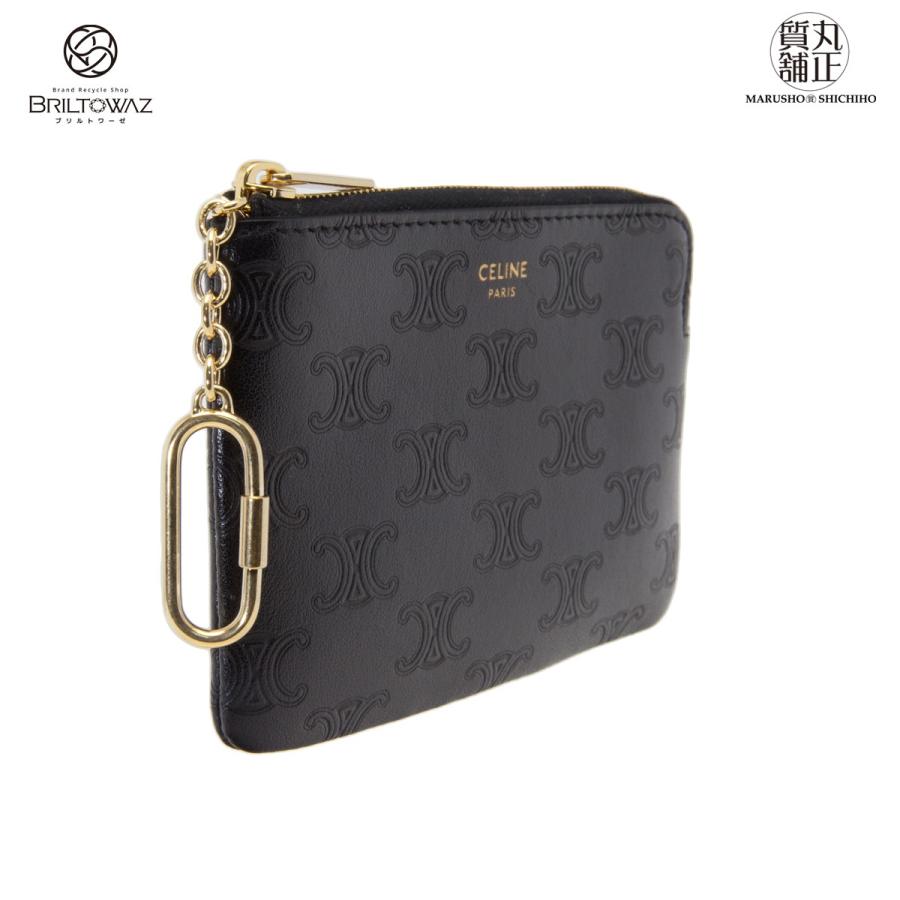 CELINE セリーヌ コインキーケース トリオンフ エンボス レザー CELINE セリーヌ コインキーケース トリオンフ エンボス レザー