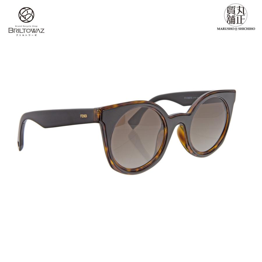 FENDI フェンディ サングラス べっ甲柄 FF0196 茶 黒 レディース ユニ  