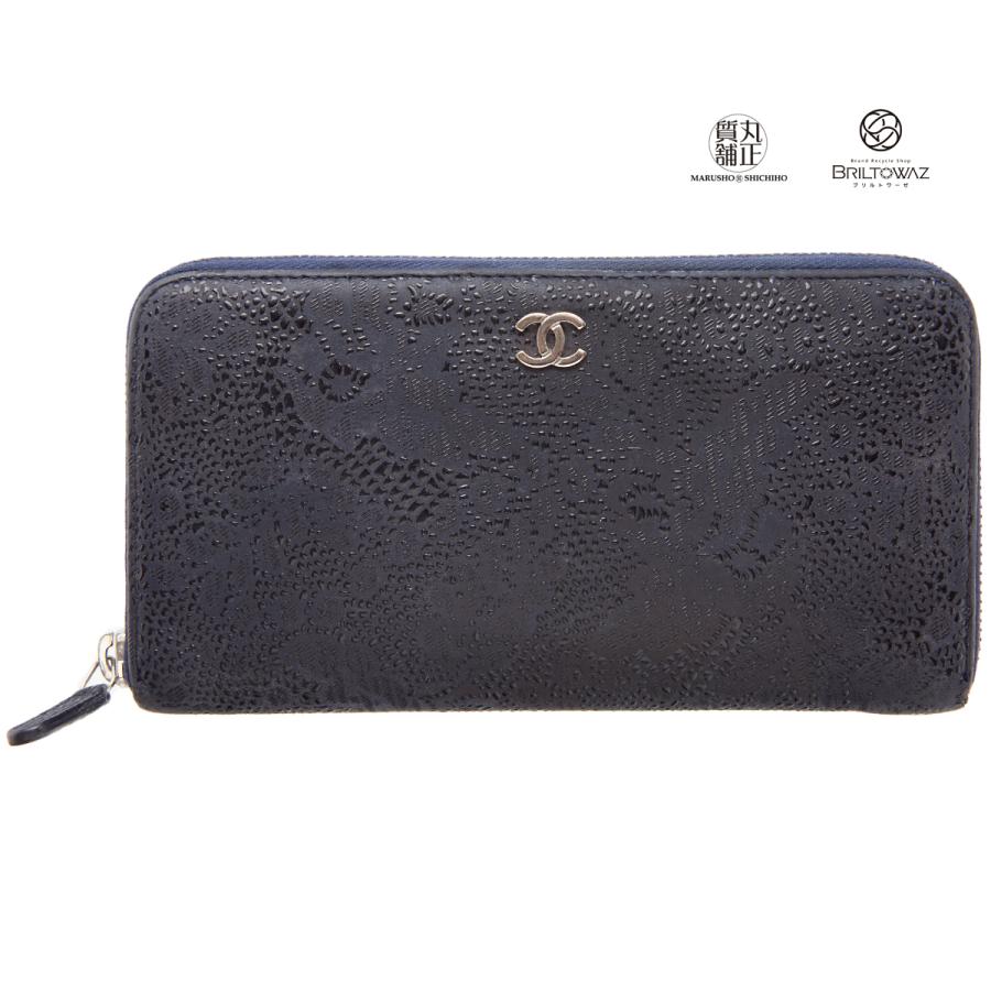 CHANEL シャネル ラウンドファスナー 長財布 レースイズモア CHANEL シャネル ラウンドファスナー 長財布 レースイズモア
