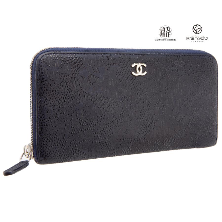 CHANEL シャネル ラウンドファスナー 長財布 レースイズモア CHANEL シャネル ラウンドファスナー 長財布 レースイズモア