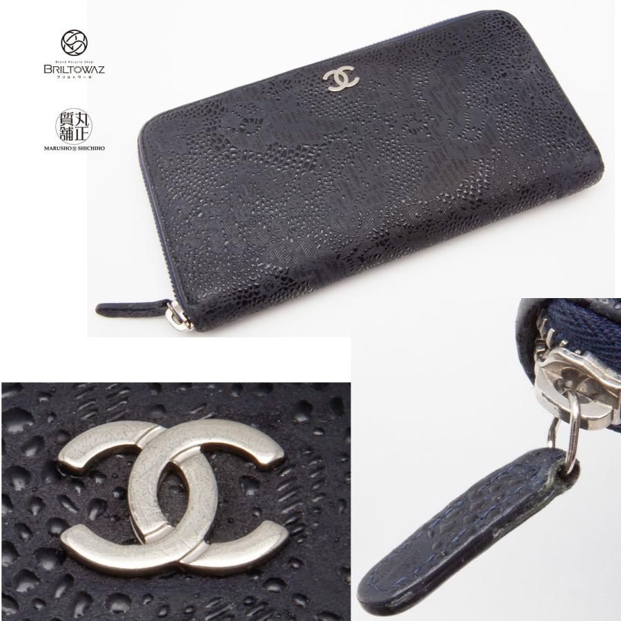 CHANEL シャネル ラウンドファスナー 長財布 レースイズモア CHANEL シャネル ラウンドファスナー 長財布 レースイズモア