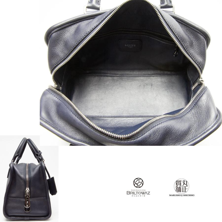 Amazona(LOEWE) ロエベ アマソナ28 ハンドバッグ ネイビー 紺 Amazona(LOEWE) ロエベ アマソナ28 ハンドバッグ ネイビー 紺