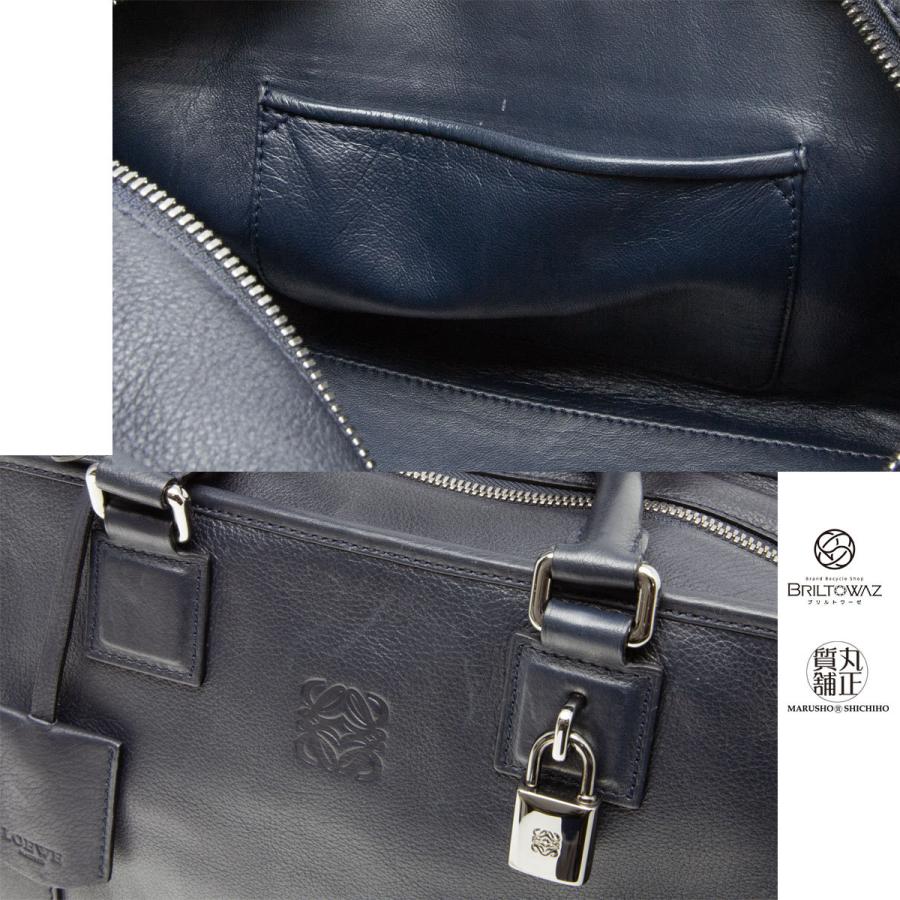 Amazona(LOEWE) ロエベ アマソナ28 ハンドバッグ ネイビー 紺 Amazona(LOEWE) ロエベ アマソナ28 ハンドバッグ ネイビー 紺