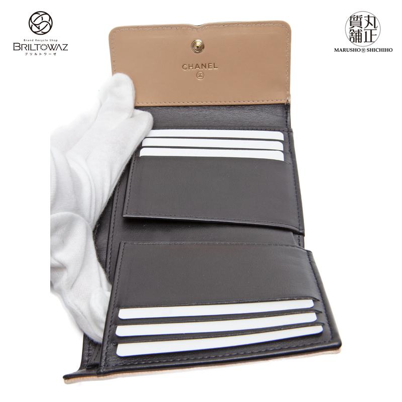 シャネル＊CHANEL＊フィリグリー＊キャビアスキン＊フラップ＊マトラッセ＊財布 シャネル（CHANEL） バイカラーキャビアスキン CCフィリグリー