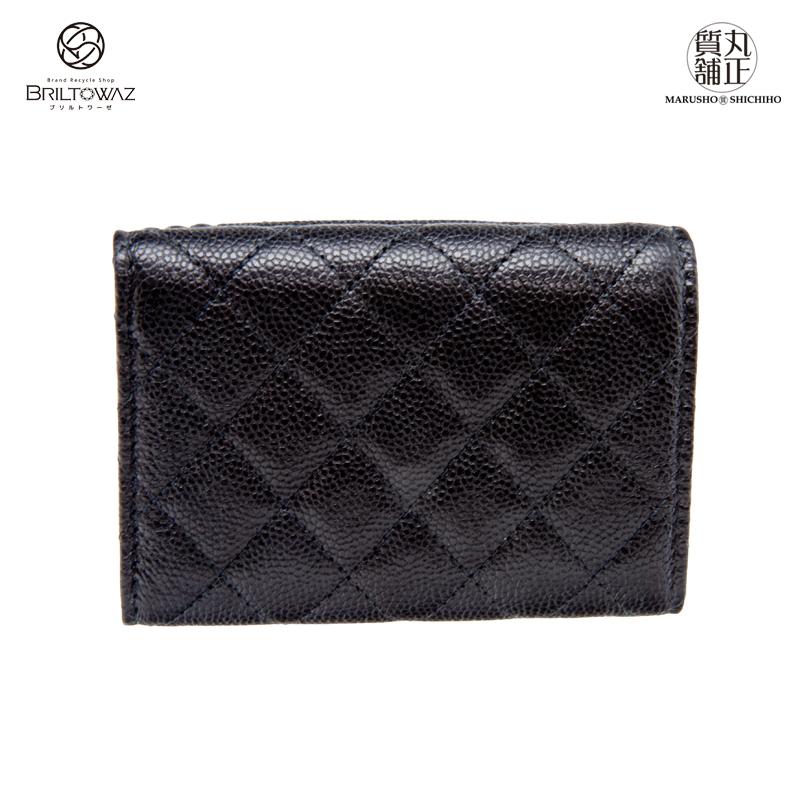 CHANEL シャネル キャビアスキン 三つ折り財布 ボーイシャネル CHANEL シャネル キャビアスキン 三つ折り財布 ボーイシャネル