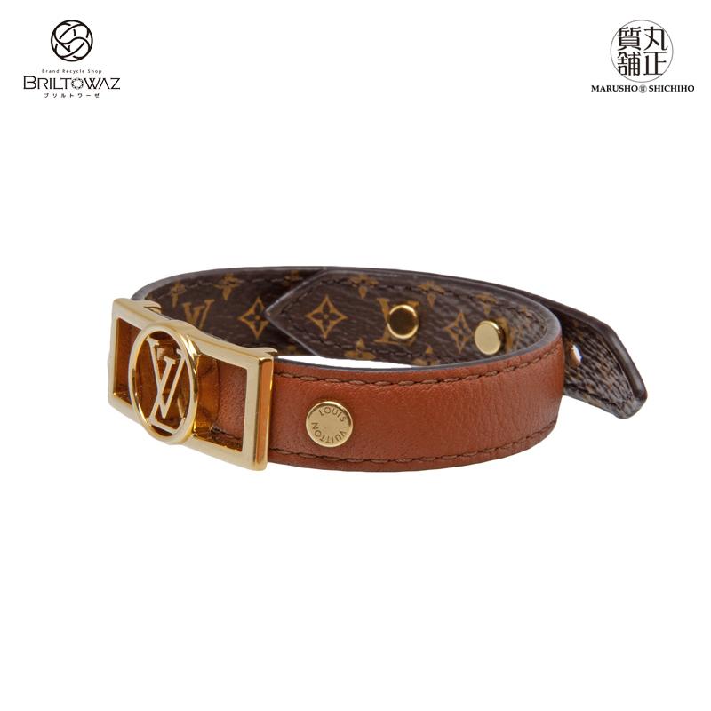 ルイヴィトン ブラスレ・ドーフィーヌ タン レザー ブレスレット