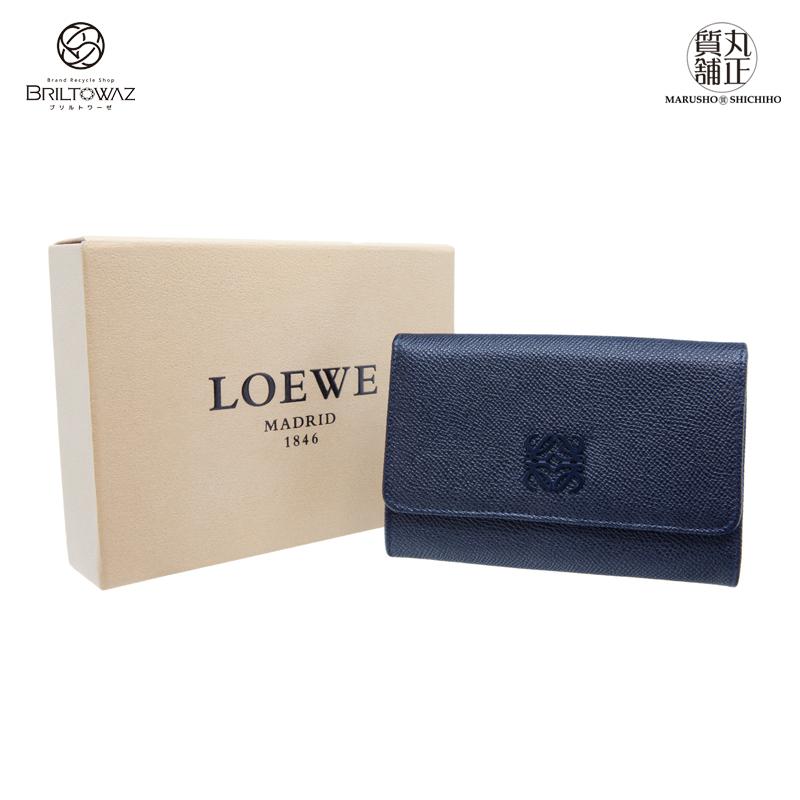 LOEWE ロエベ 二つ折り財布 コンパクト財布 小銭入れ 140.72.I62 LOEWE ロエベ 二つ折り財布 コンパクト財布 小銭入れ 140.72.I62