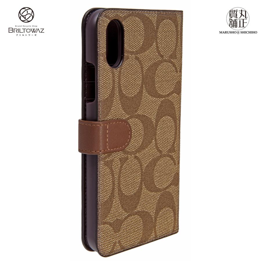 COACH コーチアウトレット iPhoneXR カバー シグネチャー 茶 COACH コーチアウトレット iPhoneXR カバー シグネチャー 茶