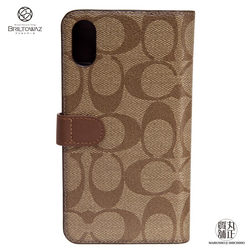 COACH コーチアウトレット iPhoneXR カバー シグネチャー 茶 COACH コーチアウトレット iPhoneXR カバー シグネチャー 茶