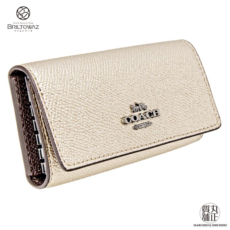 COACH（コーチ） キーケース 6本+1本 レザー Ref23515 シャンパン