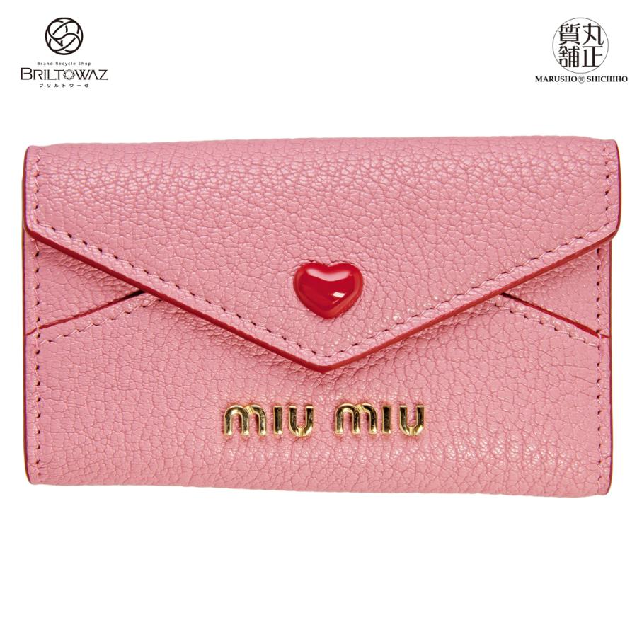 miu ミュウミュウ マドラスレザー LOVE 6連キーケース 5PG222 miu ミュウミュウ マドラスレザー LOVE 6連キーケース 5PG222