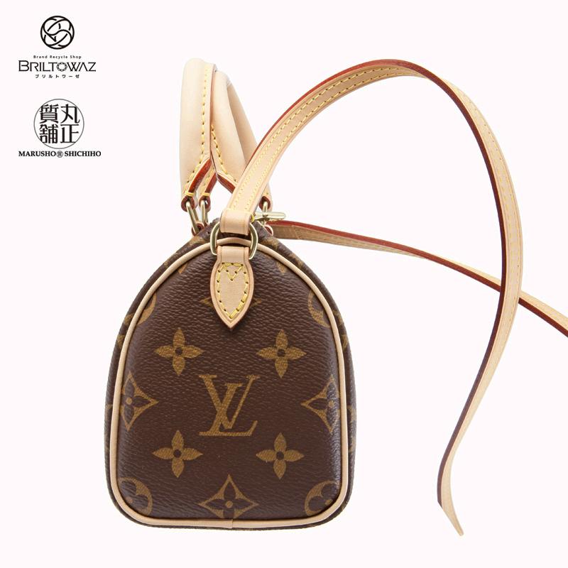 ルイヴィトン モノグラム ナノ・スピーディ M61252 斜め掛け