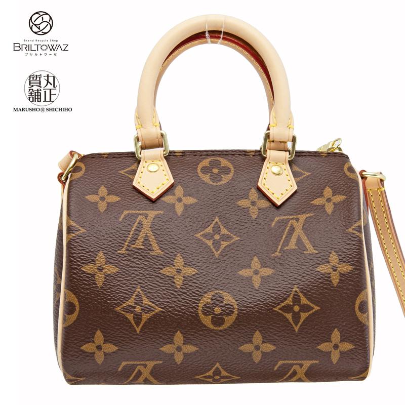 ルイヴィトン モノグラム ナノ・スピーディ M61252 斜め掛け