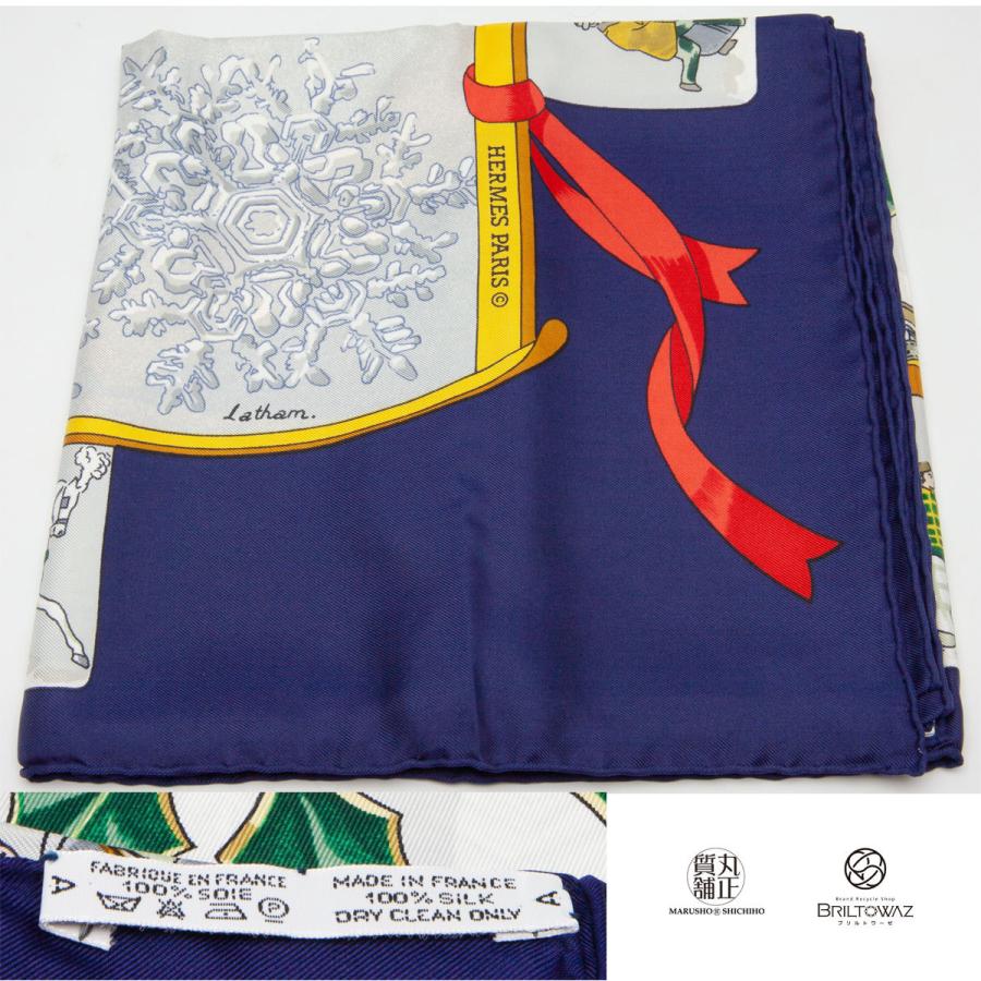 HERMES (SALE)エルメス カレ 90 Neige d'Antan 去年の雪 HERMES (SALE)エルメス カレ 90 Neige d'Antan 去年の雪