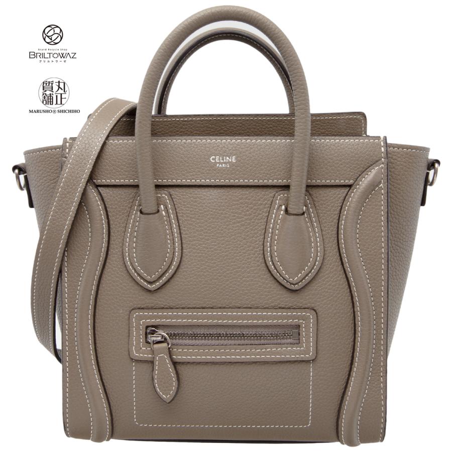 CELINE セリーヌ ラゲージ ナノショッパー スリ ハンドバッグ 