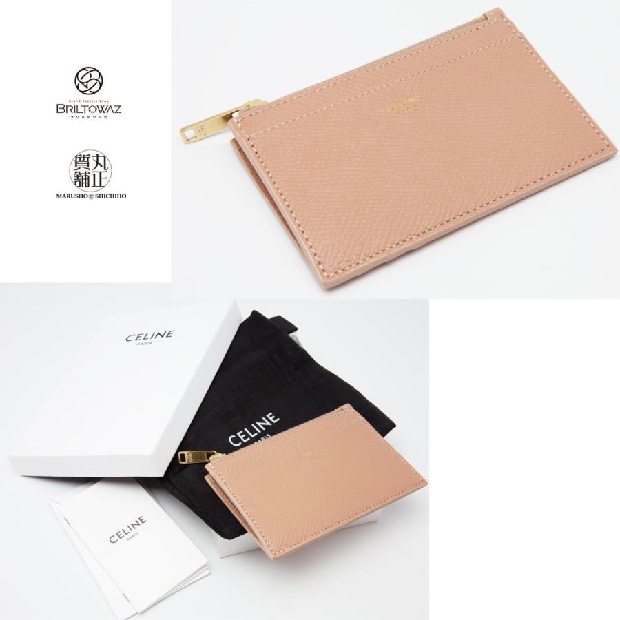 専用　CELINE ロゴ入りケース ベージュ セリーヌ CELINE CELINE コインケース カードケース 10P073DPV