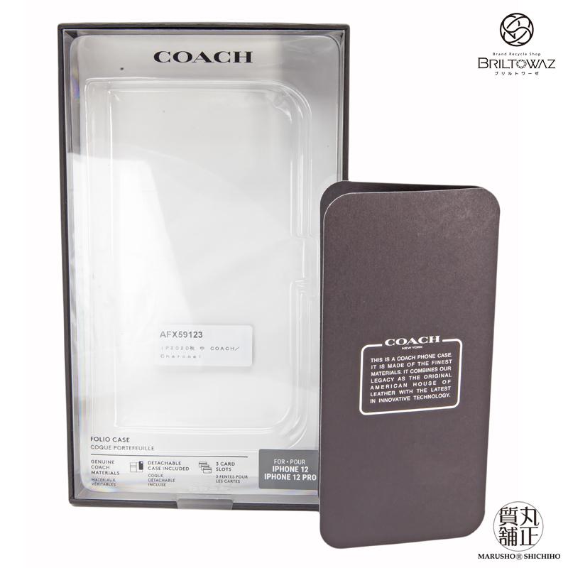 COACH コーチアウトレット iPhone12/12PRO カバー シグネチャー COACH コーチアウトレット iPhone12/12PRO カバー シグネチャー