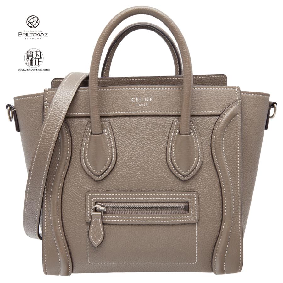 CELINE セリーヌ ラゲージ ナノショッパー スリ ハンドバッグ 