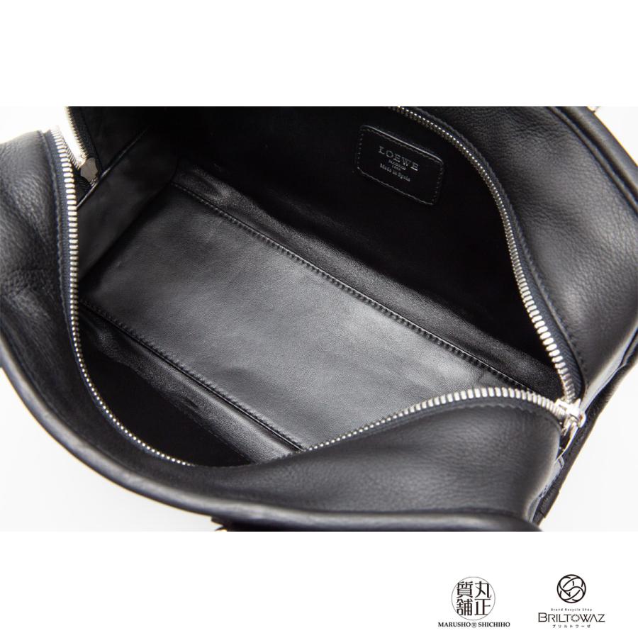 Amazona（LOEWE） ロエベ アマソナ28 ハンドバッグ 黒 ブラック 352.79