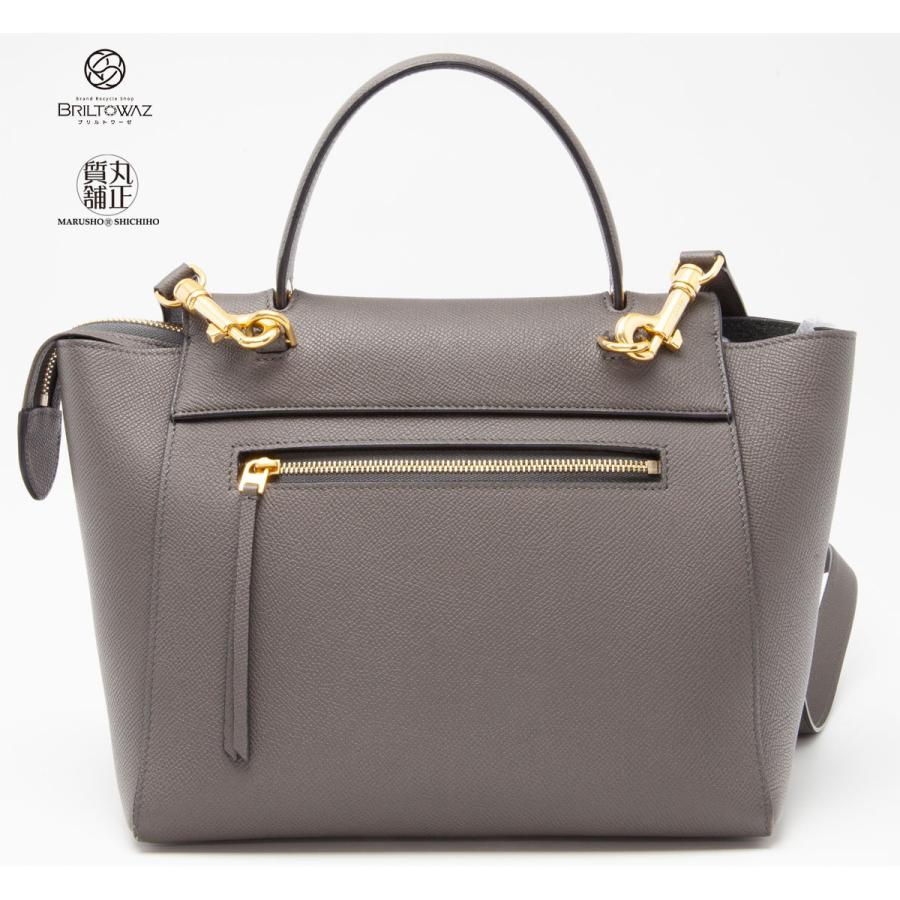 CELINE（セリーヌ） ベルトバッグ マイクロ グレー ハンドバッグ