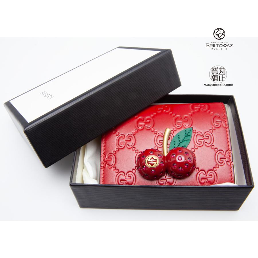 GUCCI グッチ チェリー(さくらんぼ) 付き グッチシマ カード GUCCI グッチ チェリー(さくらんぼ) 付き グッチシマ カード
