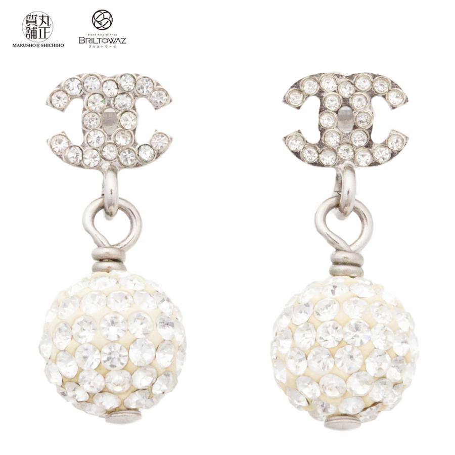CHANEL（シャネル） ピアス ココマーク ラインストーン ミラーボール