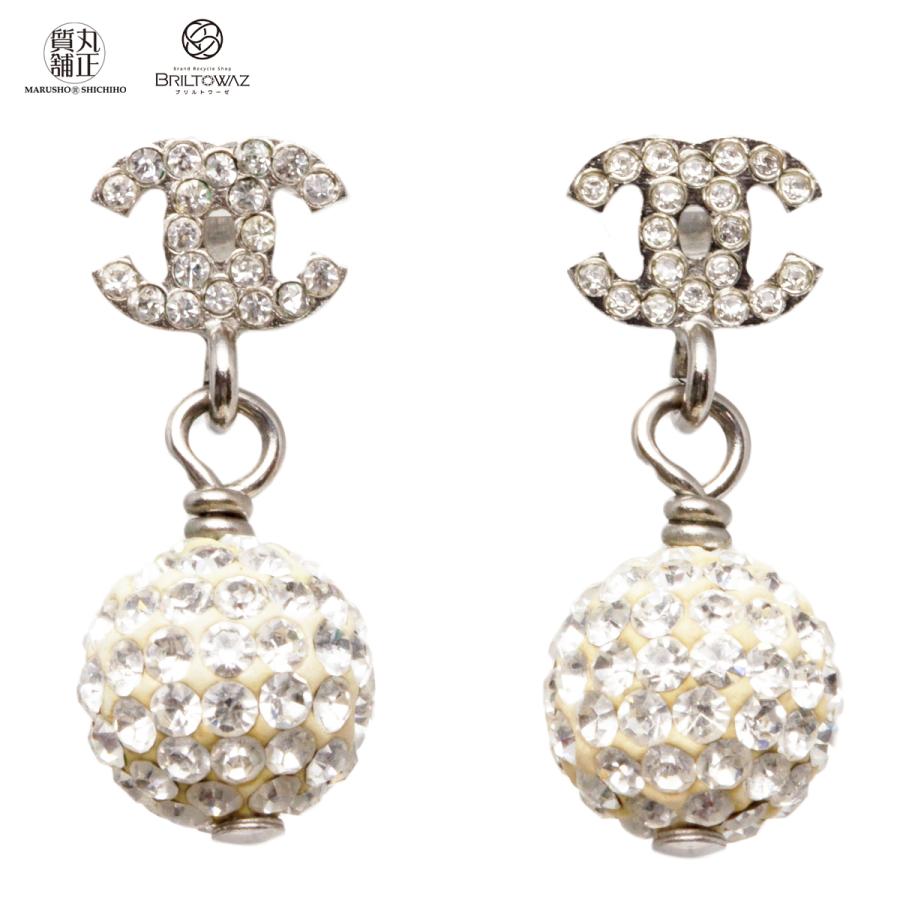 CHANEL（シャネル） ピアス ココマーク ラインストーン ミラーボール