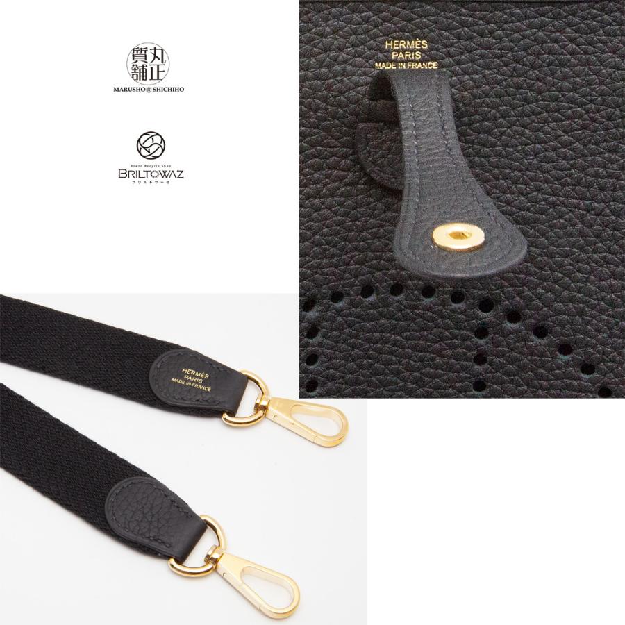 HERMES エルメス エヴリン TPM 16 黒 ブラック ゴールド金具 Y HERMES エルメス エヴリン TPM 16 黒 ブラック ゴールド金具 Y