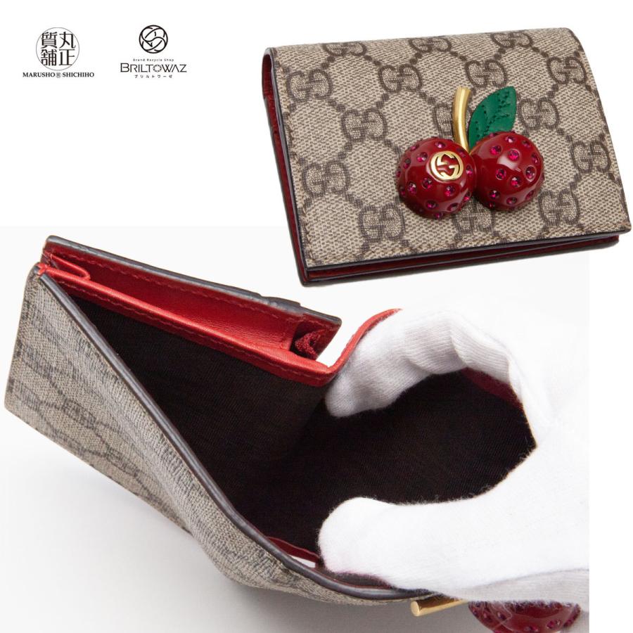 GUCCI グッチ チェリー(さくらんぼ) 付き GGスプリーム カード GUCCI グッチ チェリー(さくらんぼ) 付き GGスプリーム カード