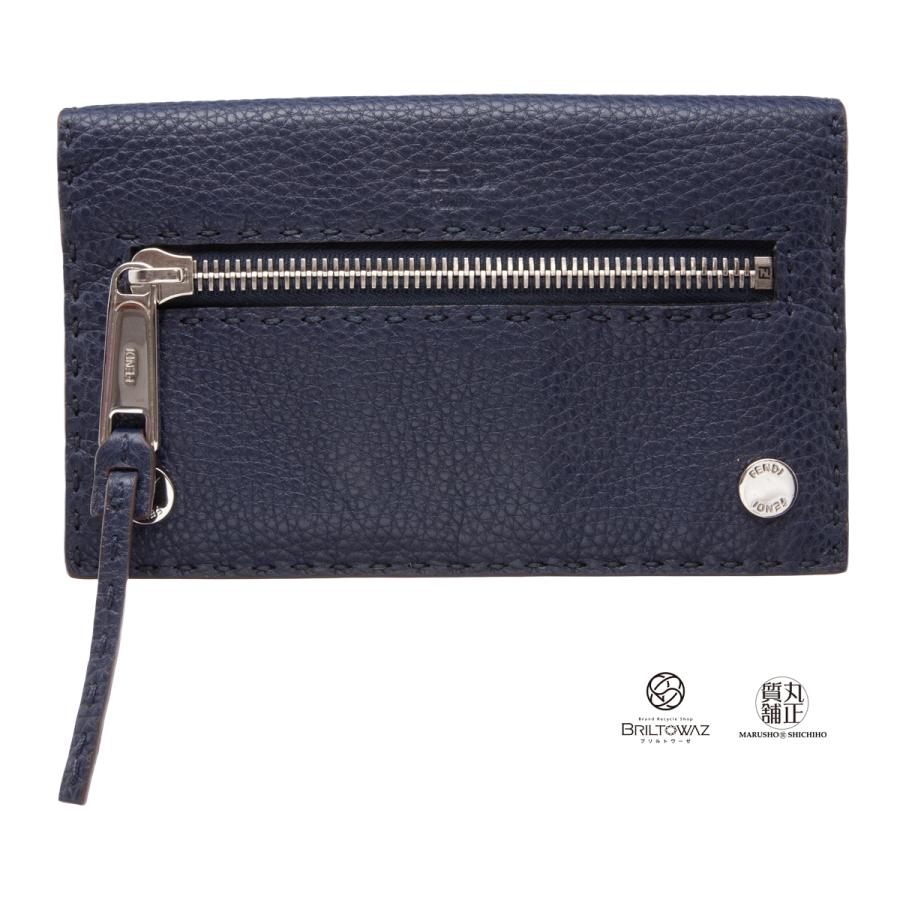 フェンディ セレリア 二つ折り 長財布 8m0375 ローマンレザー 紺 ネイビー Fendi メンズ ロングウォレット Sereria 送料無料 M M 丸正質舗 Yahoo 店 通販 Yahoo ショッピング