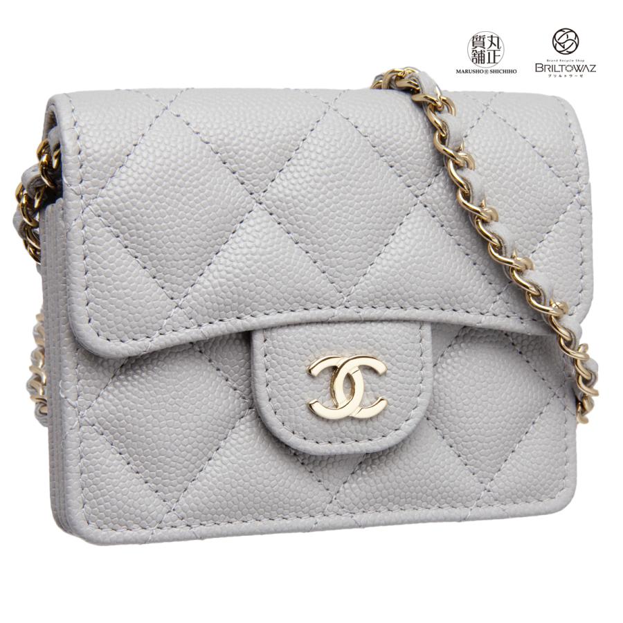 シャネルマトラッセ斜めがけキーケースカード