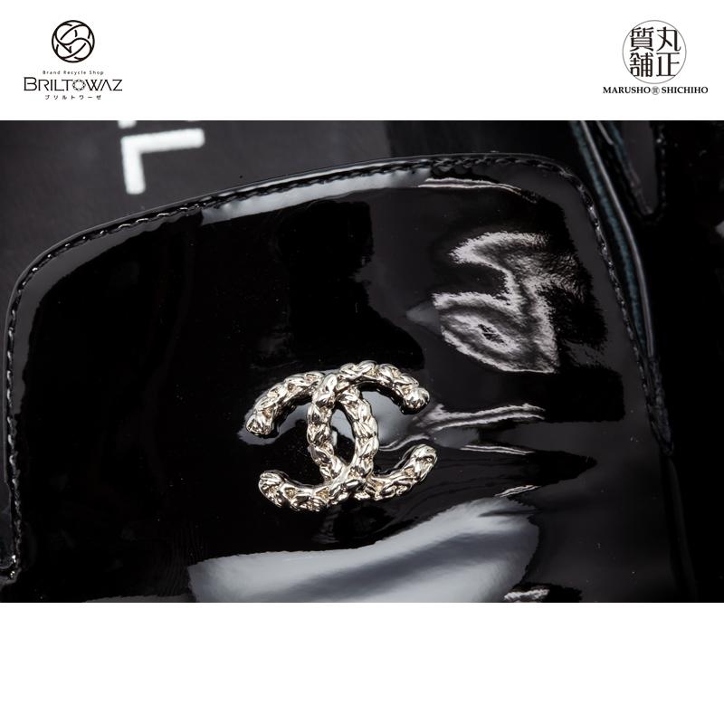 CHANEL シャネル エナメル オペラシューズ フェイクパール ココ CHANEL シャネル エナメル オペラシューズ フェイクパール ココ