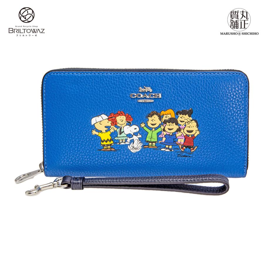 コーチ COACH×SNOOPY コラボ スヌーピー&フレンズ ラウンドジップ