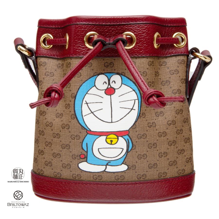 GUCCI グッチ ドラえもん×GUCCI ミニ バケットバッグ 2021年 限定 総柄 