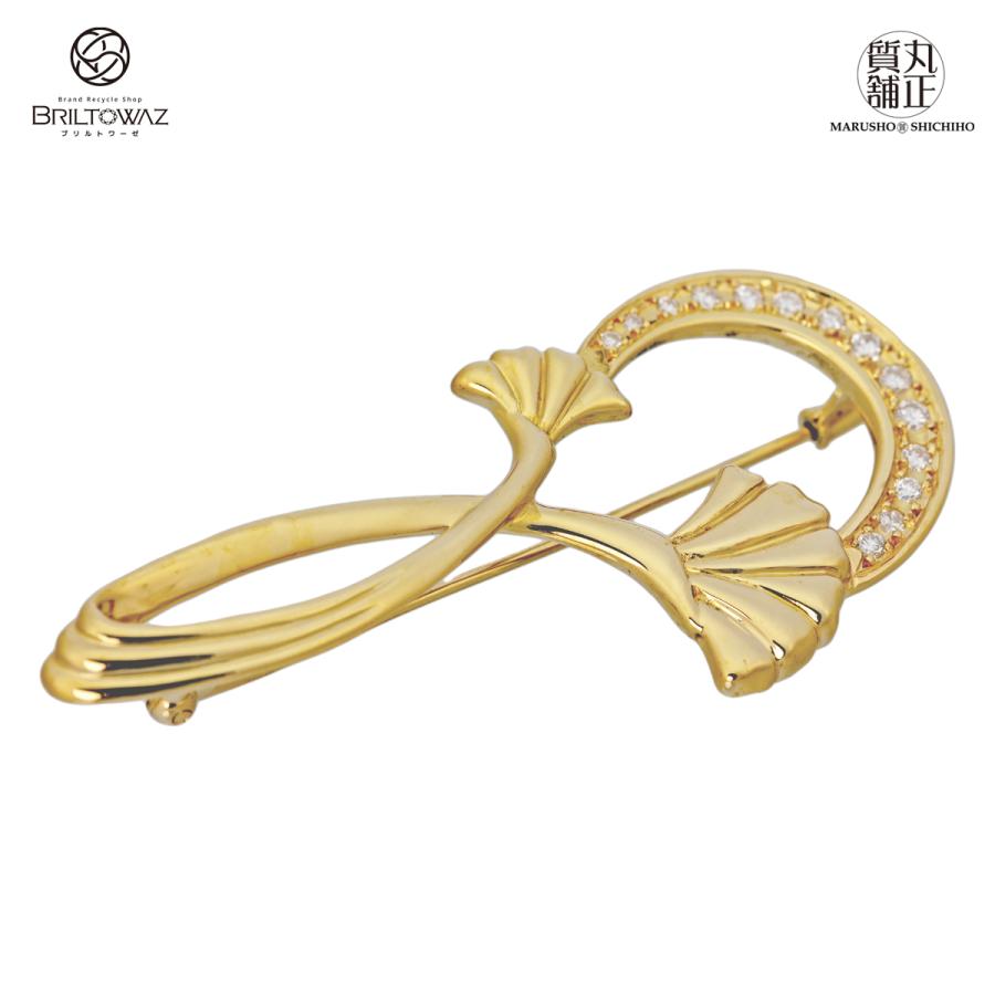 田中貴金属ジュエリー 田中貴金属 K18 ダイヤ入り ピンブローチ 0.32ct