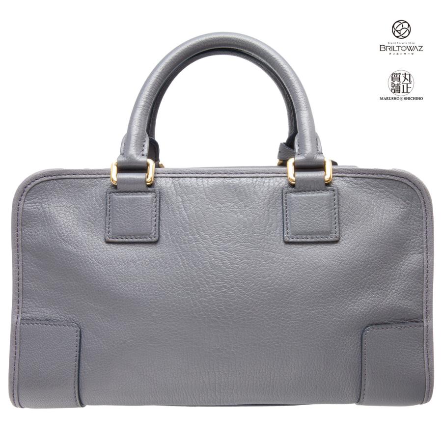 Amazona（LOEWE） ロエベ アマソナ28 ハンドバッグ ブルーグレー 