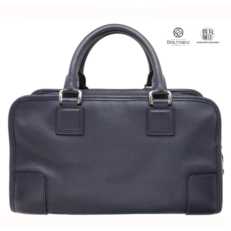 Amazona（LOEWE） ロエベ アマソナ28 ハンドバッグ ネイビー 紺 352.79 
