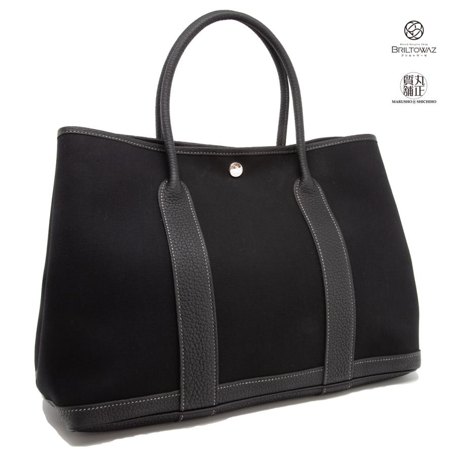 訳あり】エルメス ガーデンパーティ PM 36 ハンドバッグ トワル  