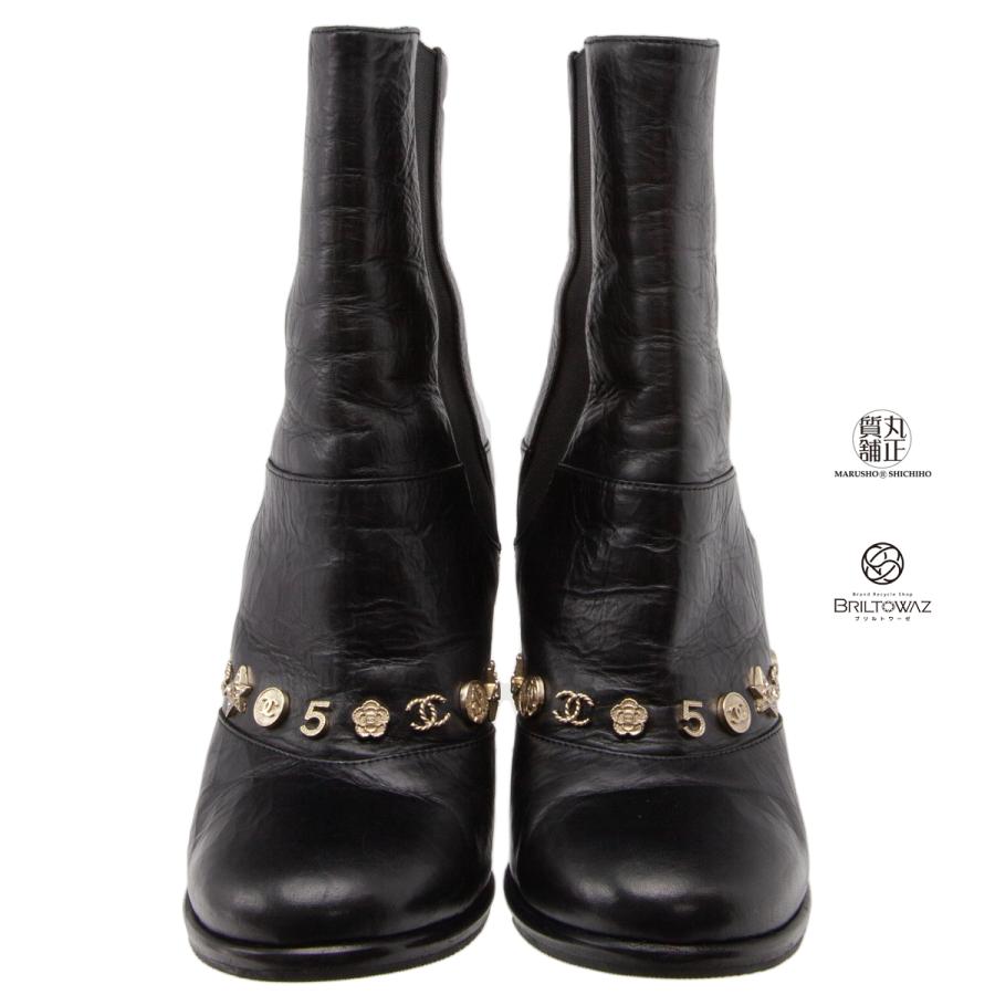 CHANEL（シャネル） アイコン ショートブーツ ココマーク サイドゴア