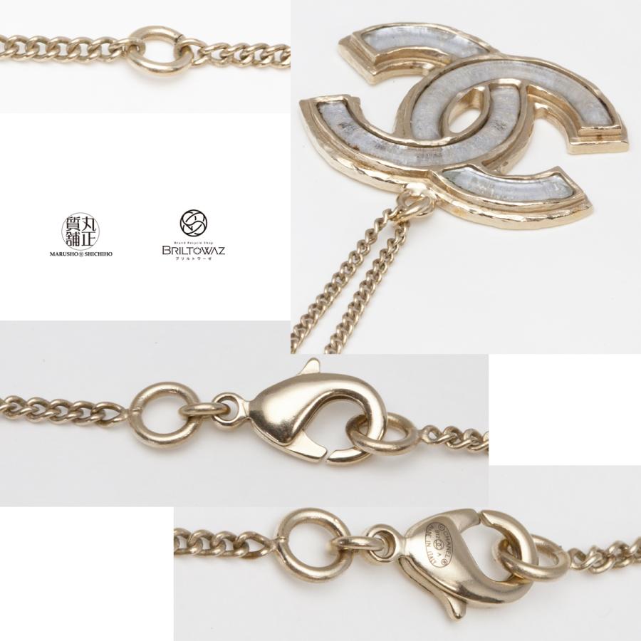 CHANEL シャネル ネックレス ココマーク エナメル ゴールド金具 2012  
